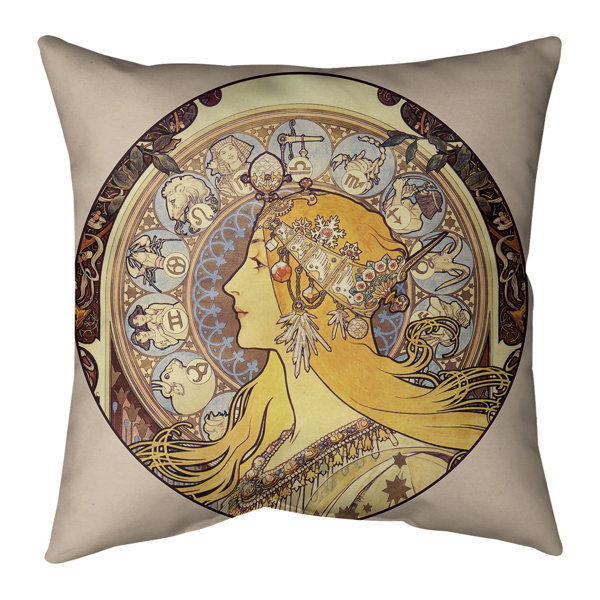 World Menagerie Magdaleno Zodiac Throw Pillow Wayfair